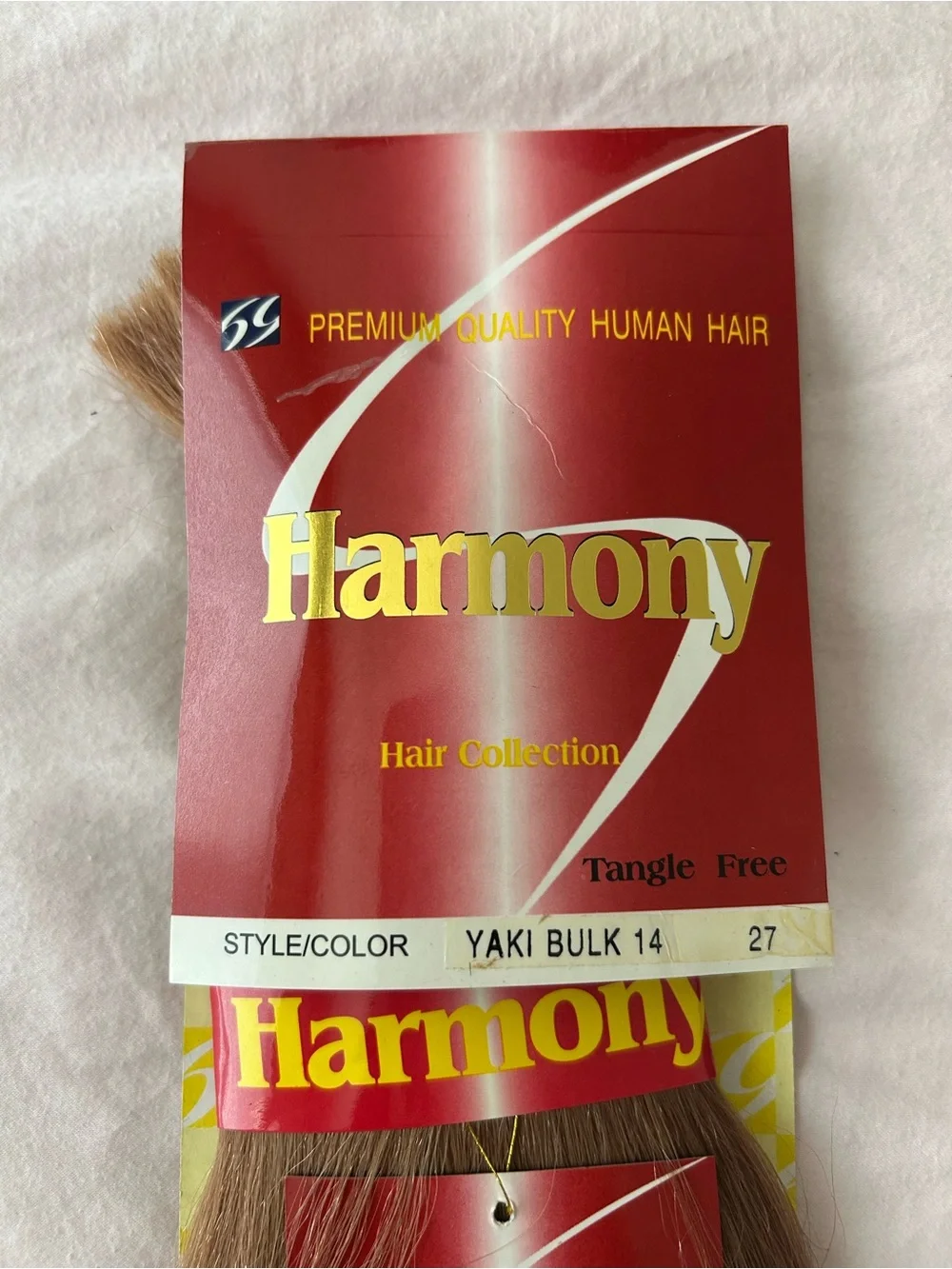 14 inch Yaki Bulk Hair 100% Human Hair Color 27 by Harmony Hair Collection